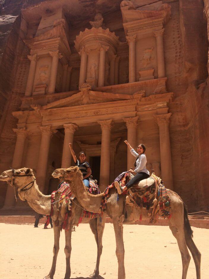 Camels at Petra Treasury