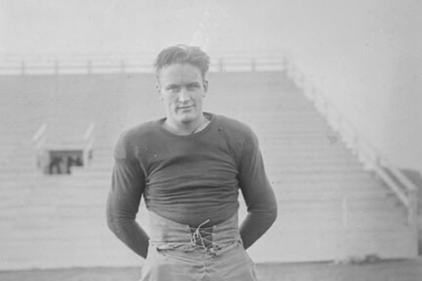 Bill Kearney on the football field